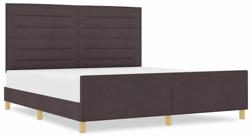 Cama vidaXL Castanho 180x200 cm Tecido