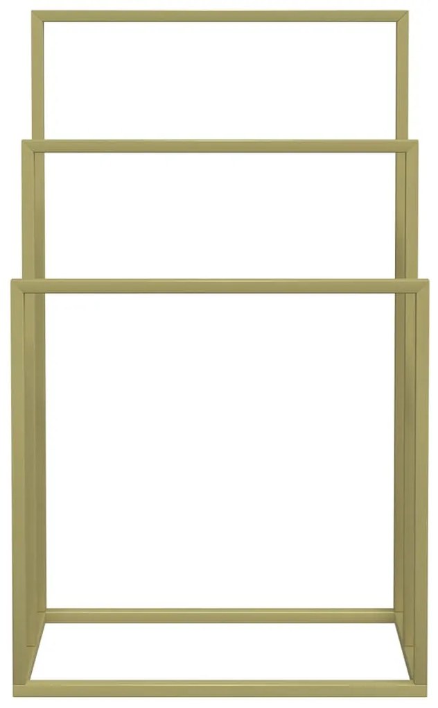 Toalheiro de pé 48x24x79 cm ferro dourado