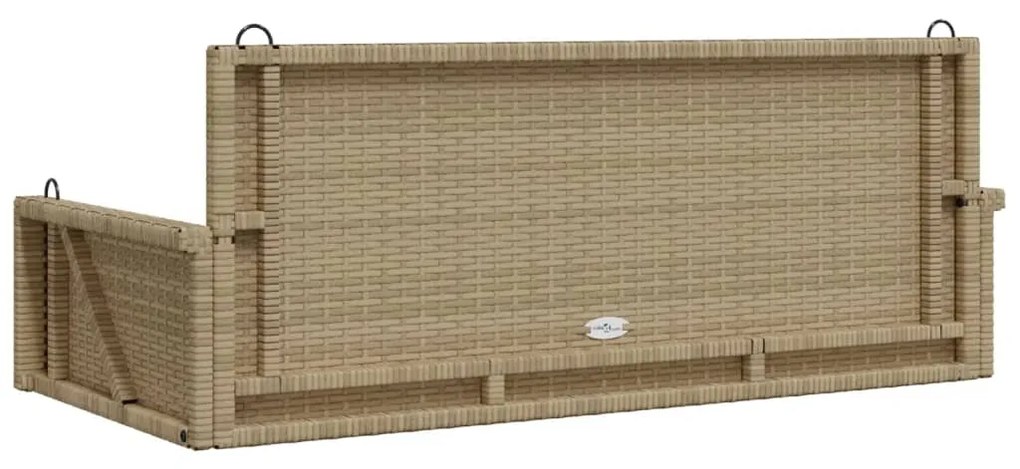Banco baloiço 119x56x48 cm vime PE bege