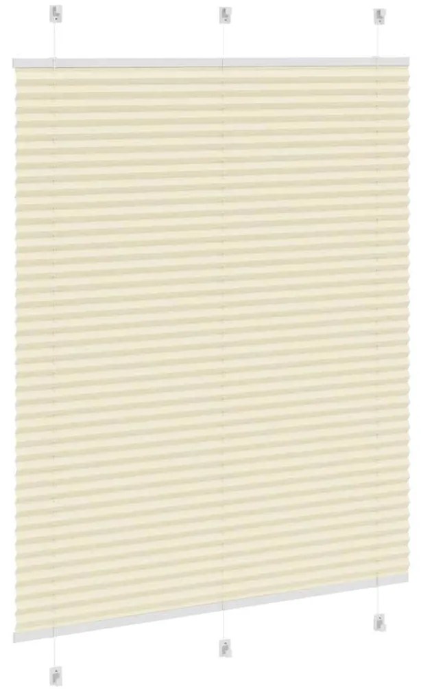 Creme Plissada Cega 105x150 cm Largura Tecido 104,4cm Poliéster