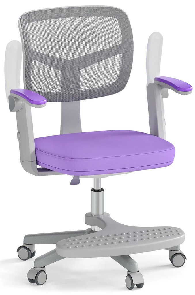 Mesa de estudo com quadro de cortiça, estação de carregamento, prateleiras ajustáveis ​​e 2 gavetas, escrivaninha infantil para quarto, branca