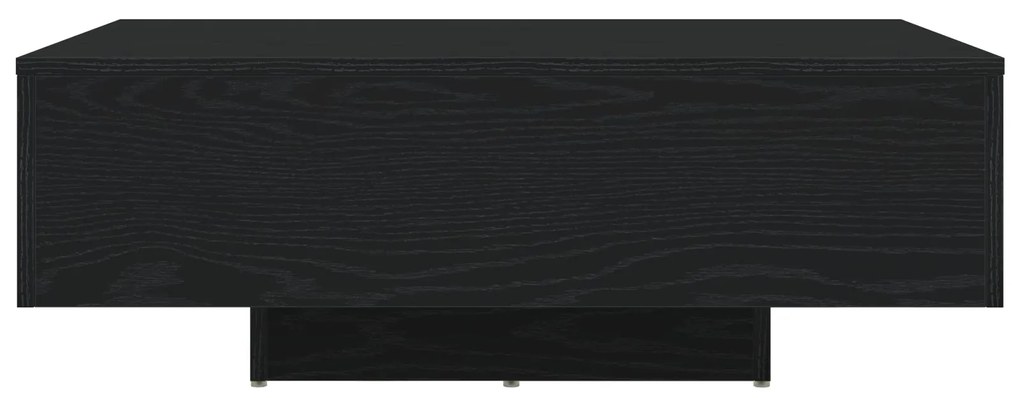 Mesa de Centro vidaXL com Luzes LED Carvalho Preto 85x55x31 cm