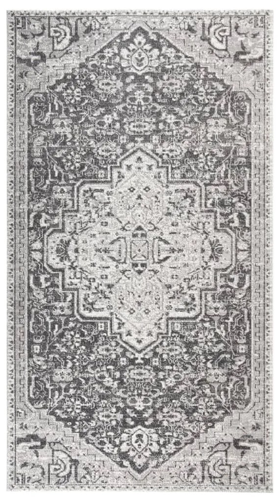 vidaXL Tapete de exterior tecelagem lisa 115x170 cm cinzento-claro