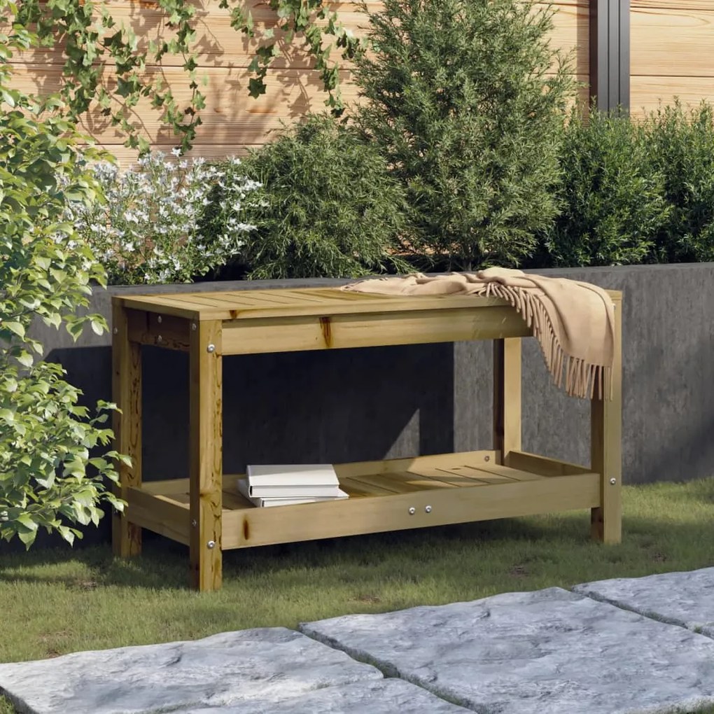 vidaXL Banco de jardim 82,5x35x45 cm madeira de pinho impregnada