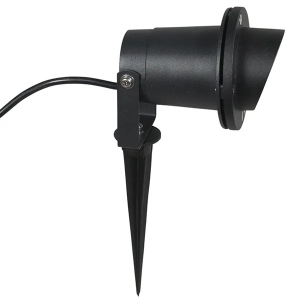 Foco de jardim inteligente preto IP65 com Wi-Fi GU10 - Done