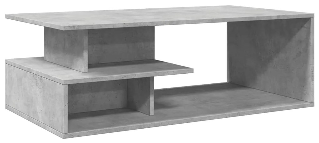 Mesa de centro 102x55x35 cm derivados de madeira cinza cimento
