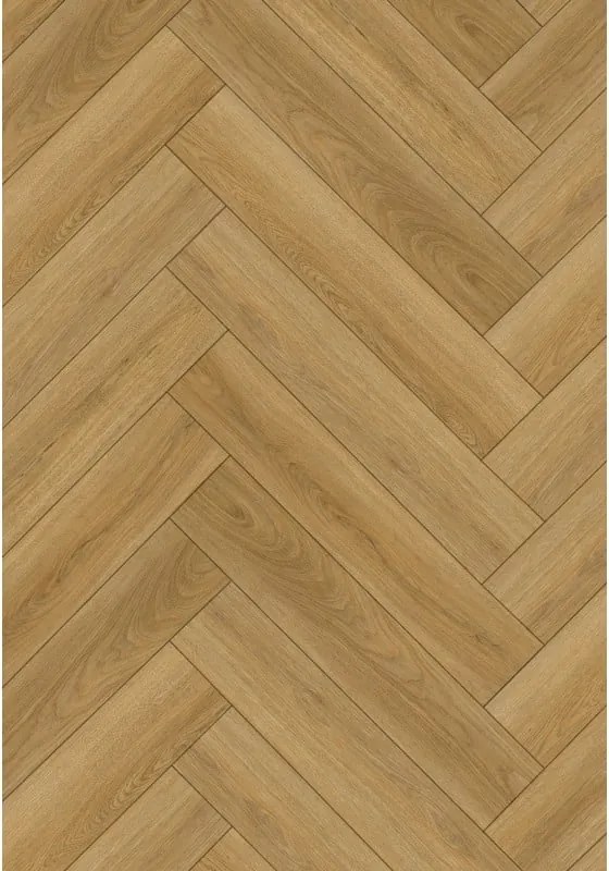 Mexen Chattanooga  painéis vinílicos espinha de peixe 635 x 127 mm SPC 6,5 mm, base 1,5 mm, 4 V-Fuga, Carvalho