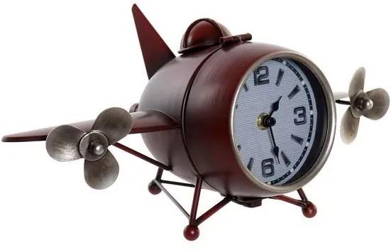 Relógio DKD Home Decor Avião Madeira MDF (36 x 20 x 16 cm)
