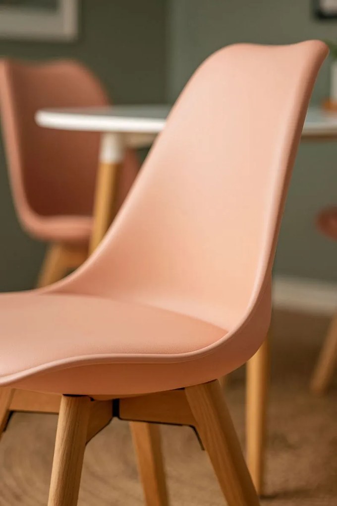 Pack 4 Cadeiras Synk Basic - Rosa de avelã