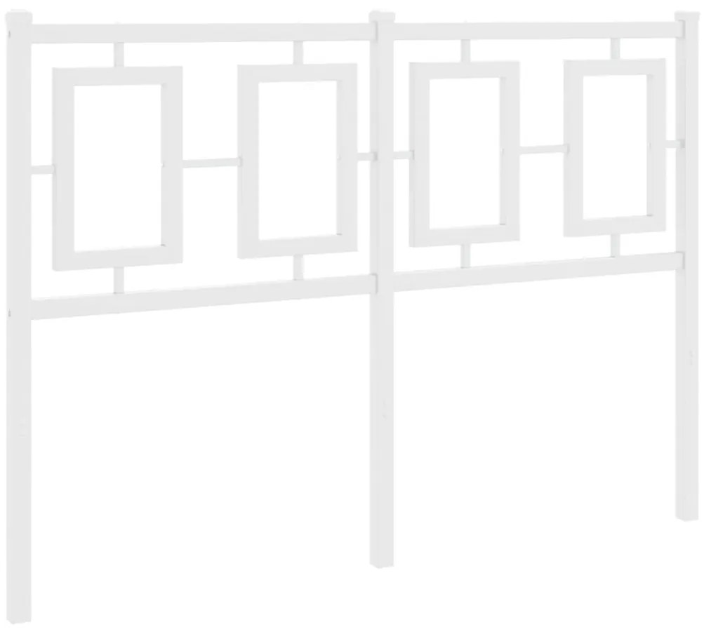 Cabeceira de cama 120 cm metal branco