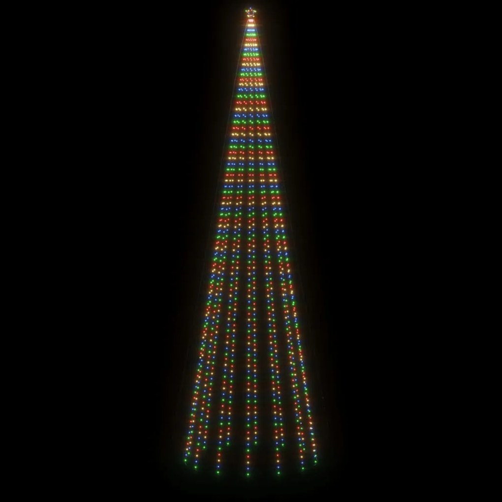 Árvore de Natal em cone 1134 LEDs 230x800 cm colorido