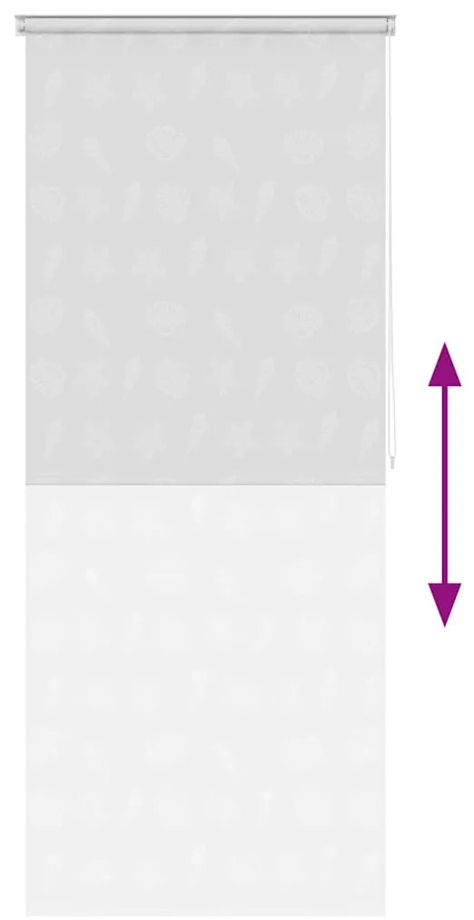 Estore de rolo para o duche 120x240 cm estrelas-do-mar
