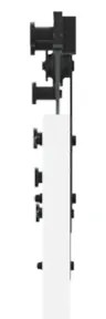 Porta Deslizante vidaXL com Conjunto de Ferragens Brancas 83x232 cm Ma