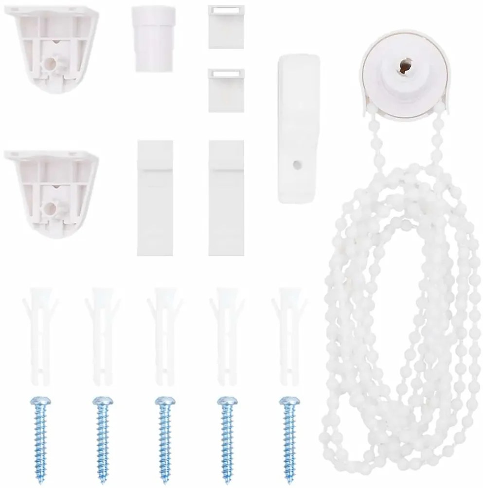 vidaXL 19 peças de acessórios para estores de 18 mm