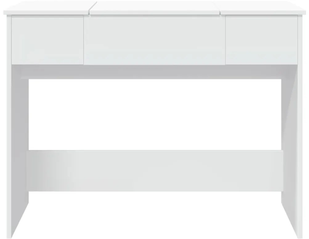Toucador com espelho 100x45x76 cm branco
