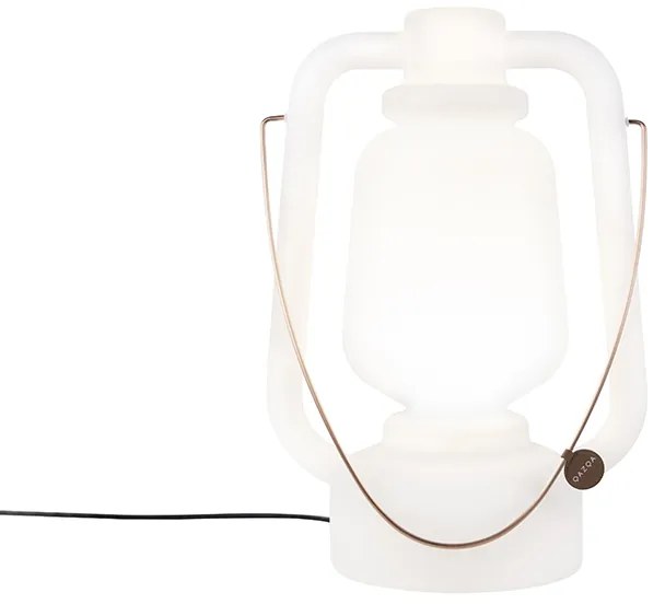 Candeeiro de Pé Branco 51 cm IP44 - Storm Grande