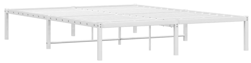 Estrutura de cama 160x200 cm metal branco