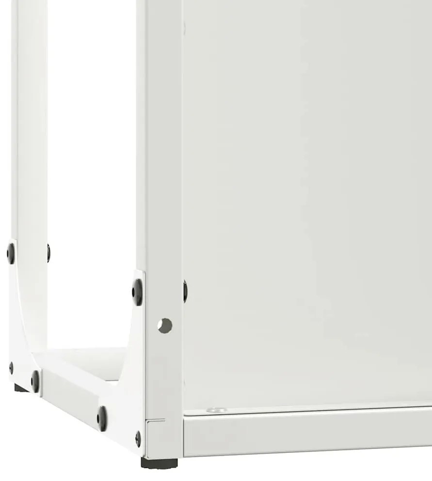 Suporte para lenha 25x25x100 cm aço laminado a frio branco