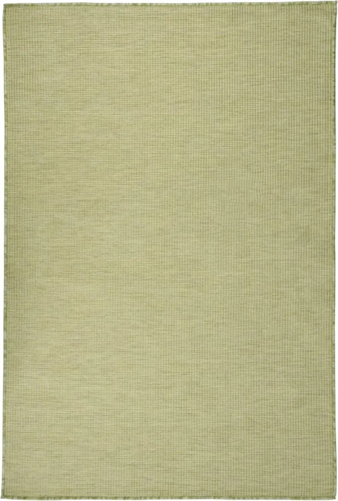vidaXL Tapete de tecido plano para exterior 120x170 cm verde