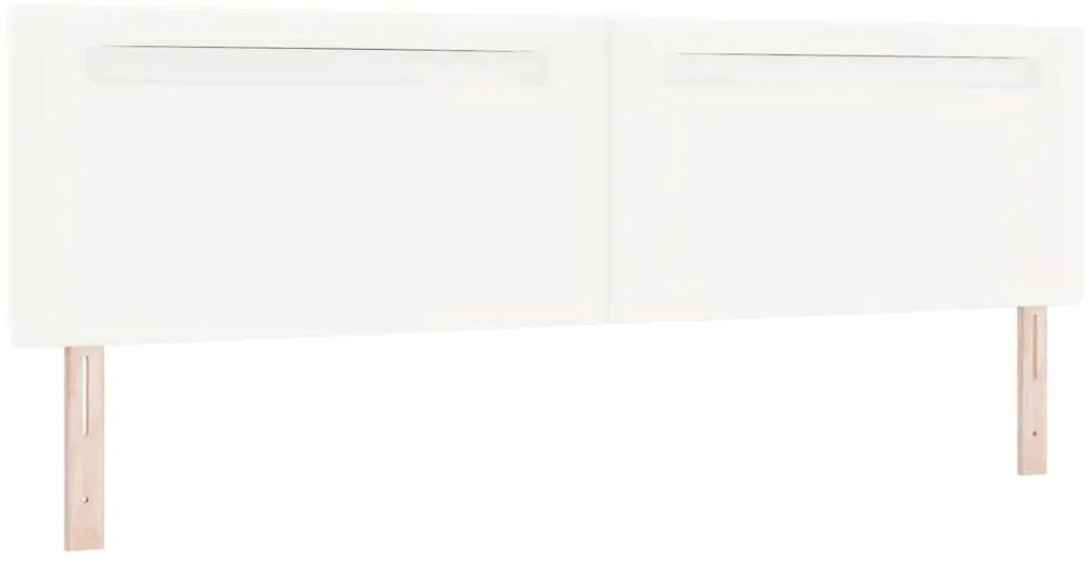 Cabeceira vidaXL Design Simples Branco Puro 200 cm Couro Sintético