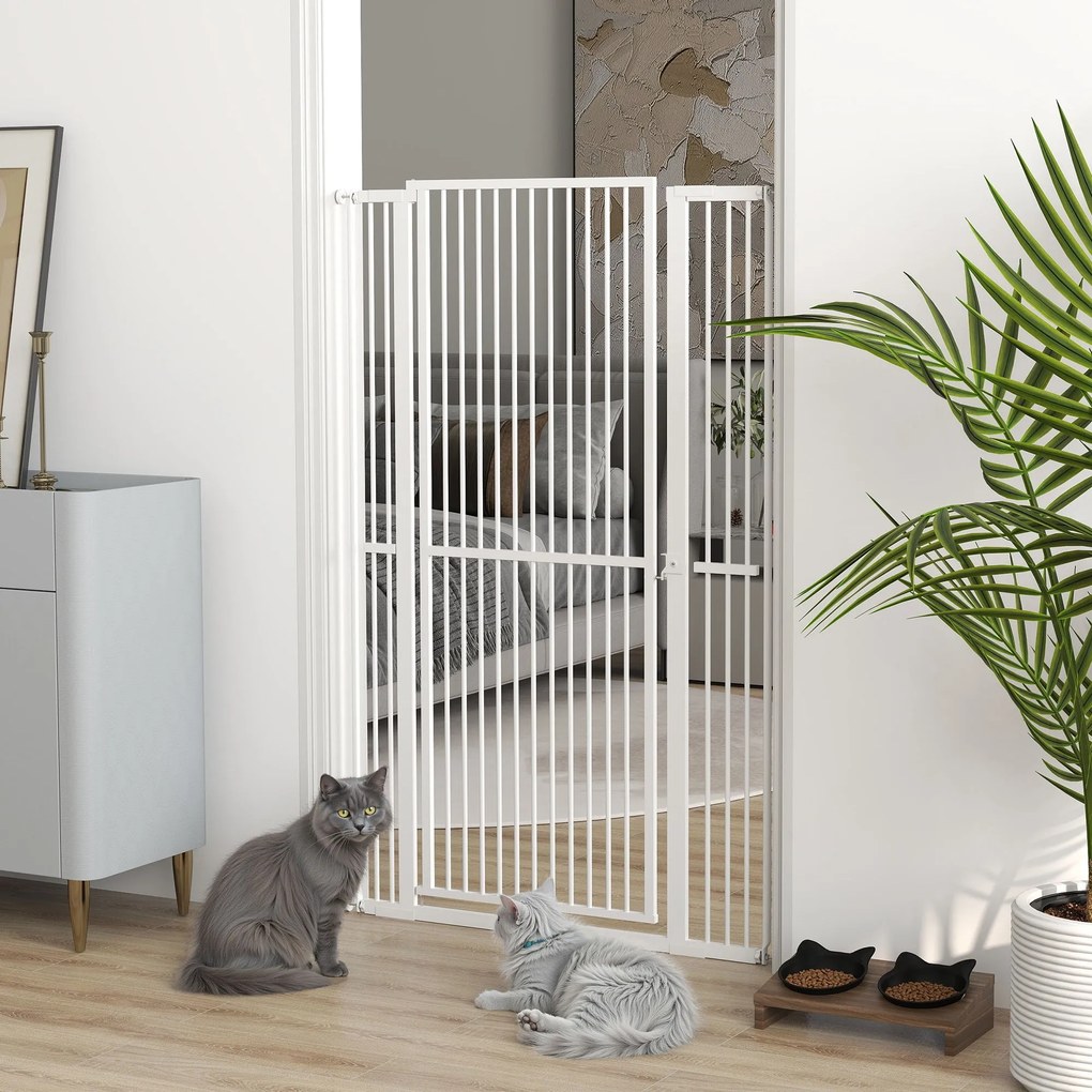 PawHut Barreira para Cães Extra Alta Barreira para Cães com Largura Aj