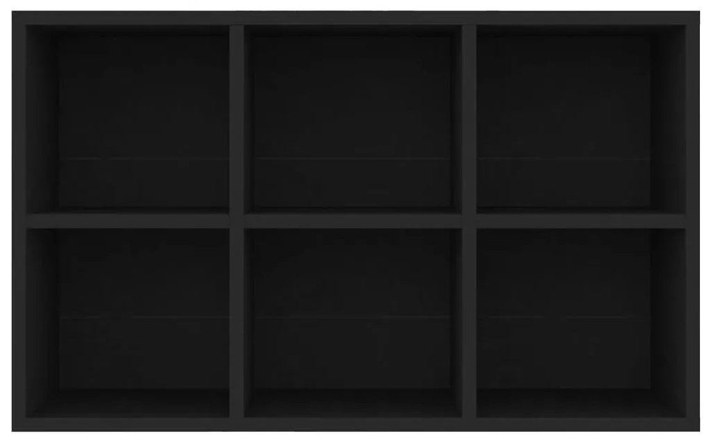 Estante/aparador 66x30x98 cm derivados de madeira preto