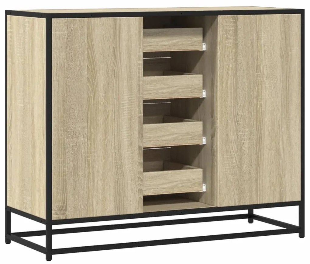 Aparador 92x35x76 cm derivados de madeira carvalho sonoma