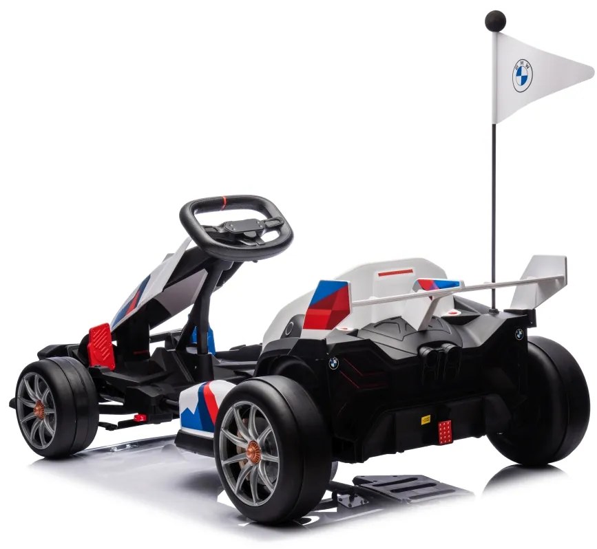 kart elétrico para Crianças 24V BMW Gokart com Drift branco