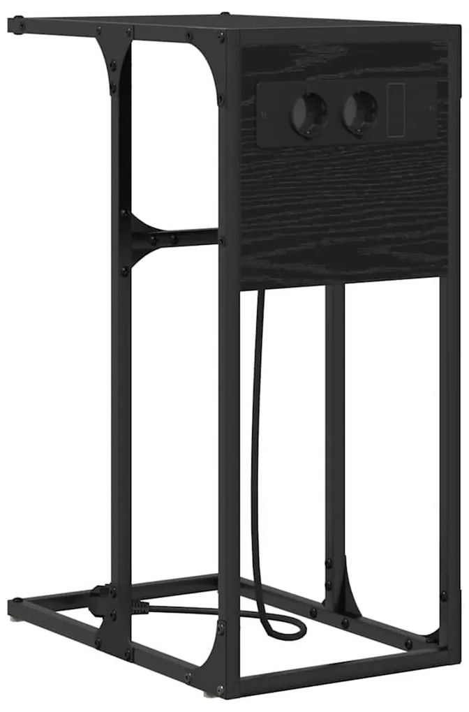 Mesa-de-cabeceira Carvalho preto 41.5 x 26 x 60.5 cm
