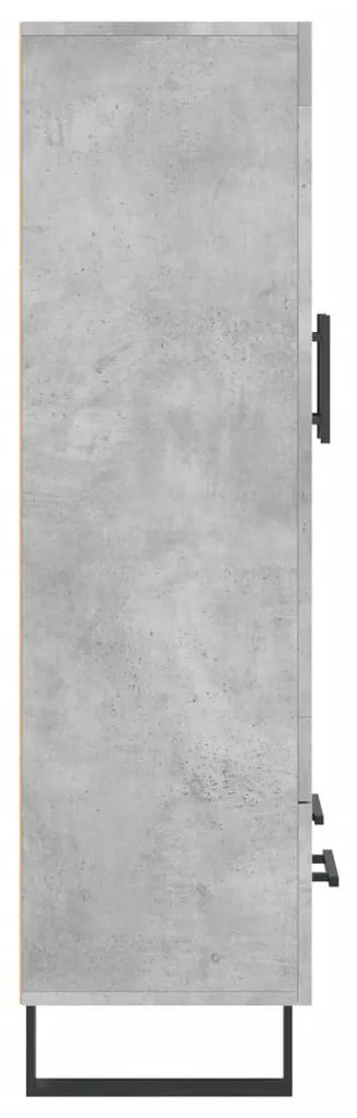 Aparador alto 69,5x31x115 cm derivados de madeira cinza-cimento
