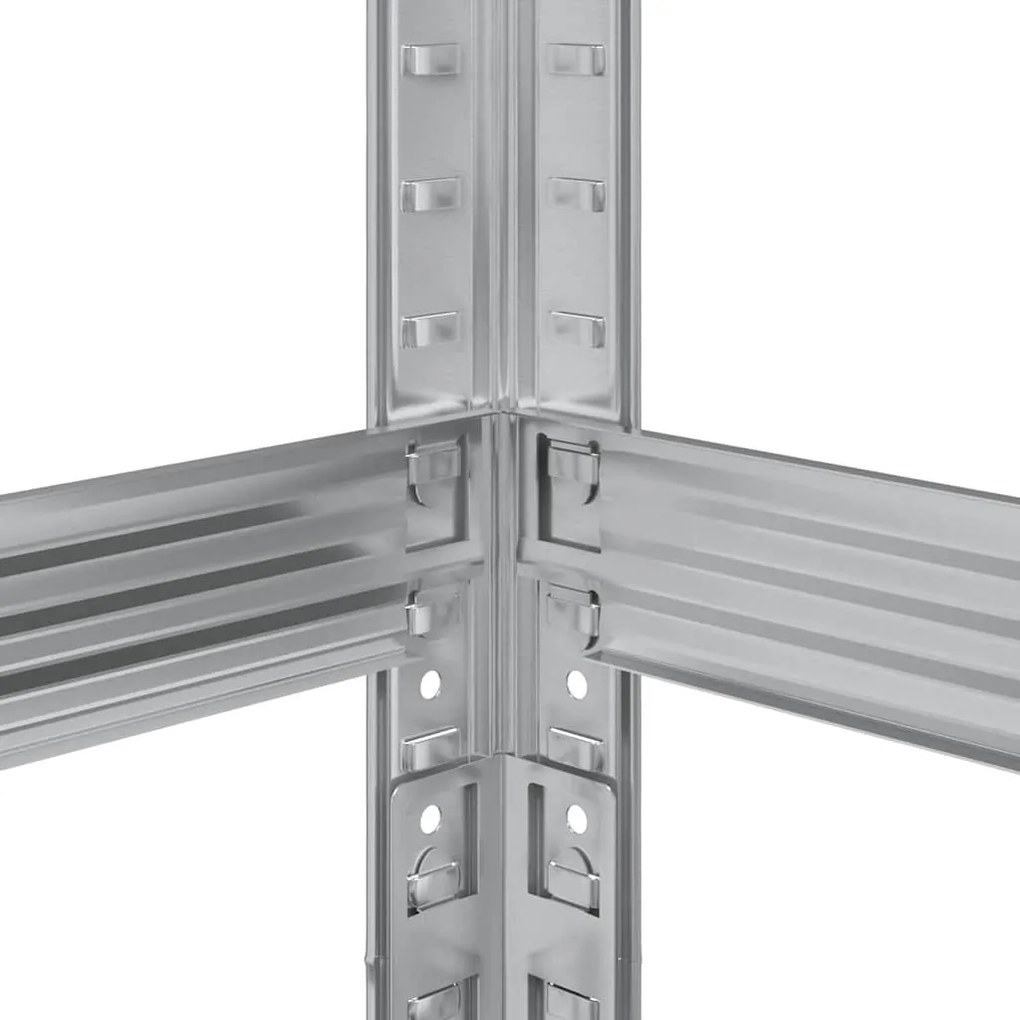 Prateleira para pneus de 3 camadas prateado 110x40x200 cm aço