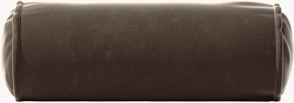 Almofada de sofá em veludo Vetsak, Ø 16 x 40 cm