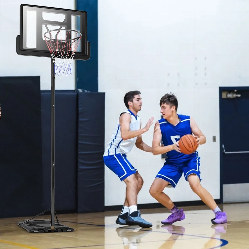 Rede de Basquetebol de Nylon para adultos  Bancada de Basquetebol Portátil Preto