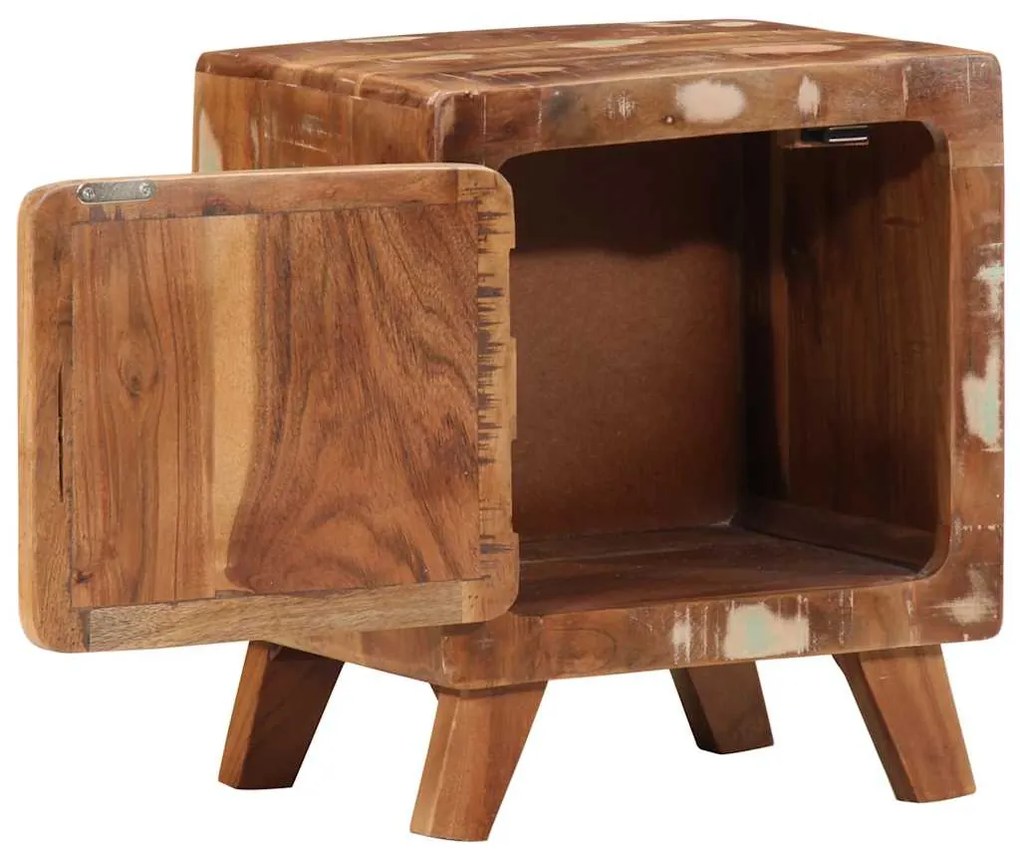 Mesas de cabeceira 2 pcs 40x32x46 cm madeira recuperada maciça