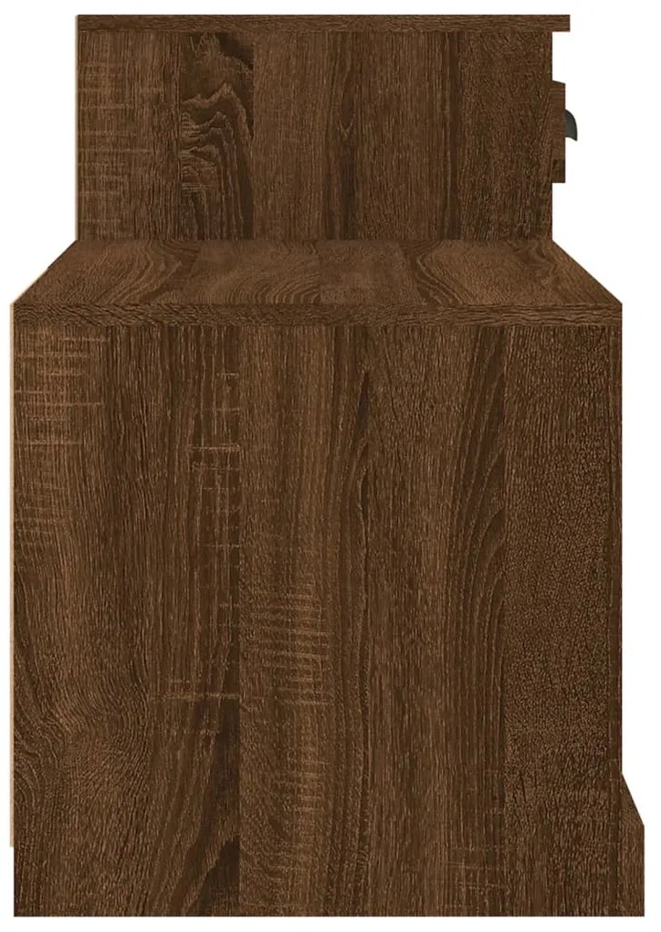 Sapateira 100x42x60 cm derivados de madeira carvalho castanho