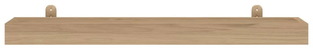 Prateleiras de parede 2 pcs 90x15x4 cm madeira de teca maciça