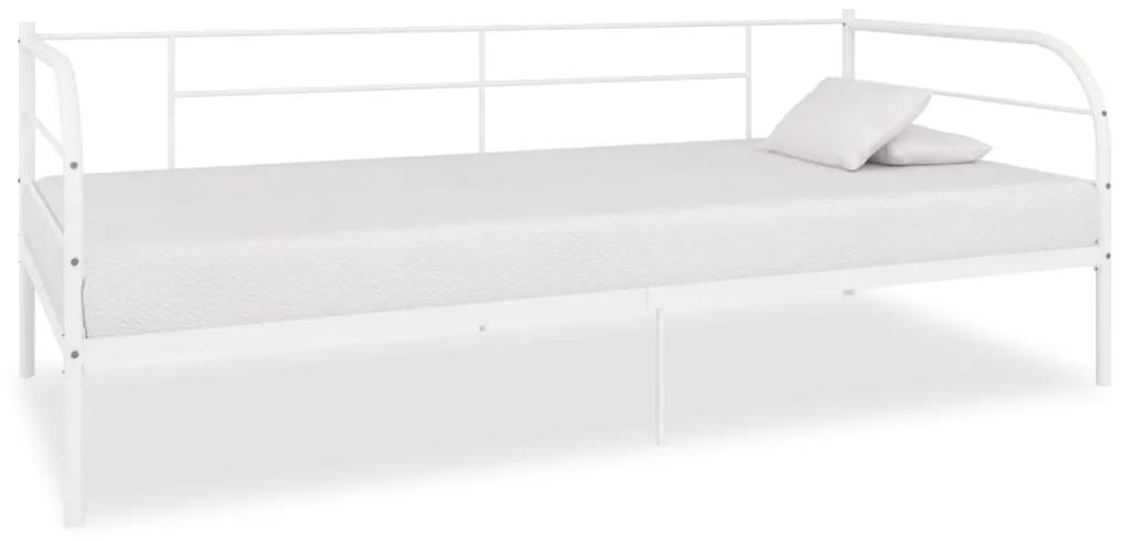 284672 vidaXL Estrutura sofá-cama 90x200 cm metal branco