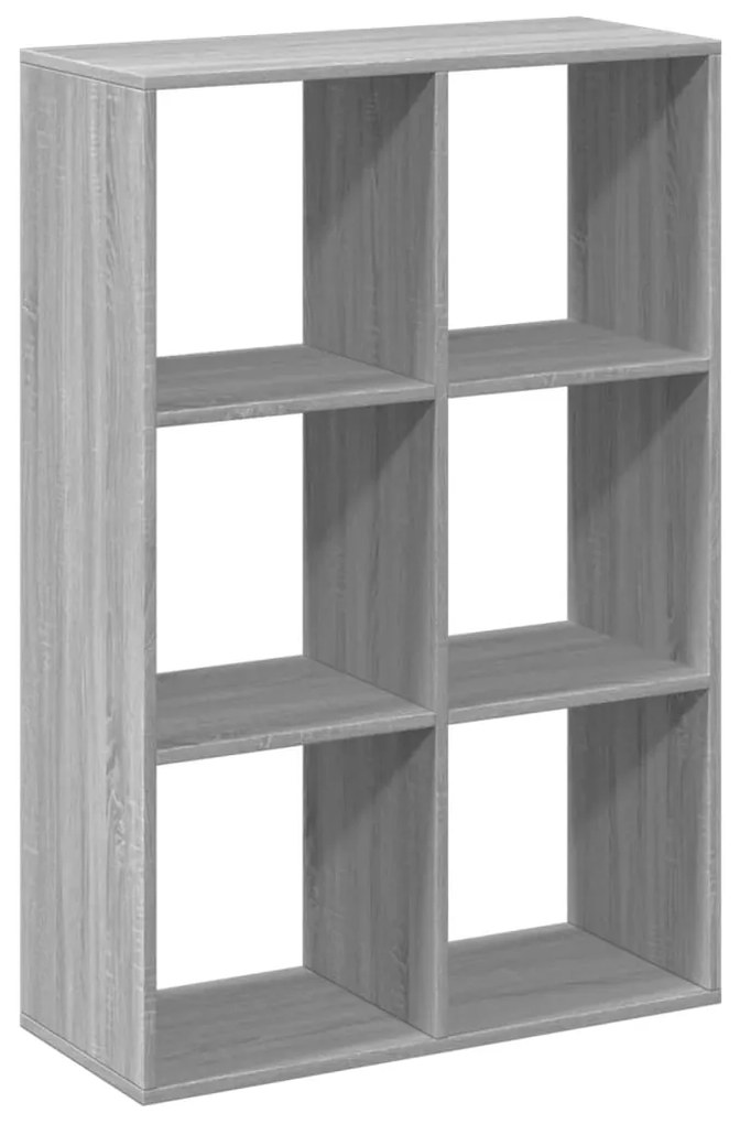 Estante divisória 69,5x29x103,5 cm deriv. madeira cinza sonoma