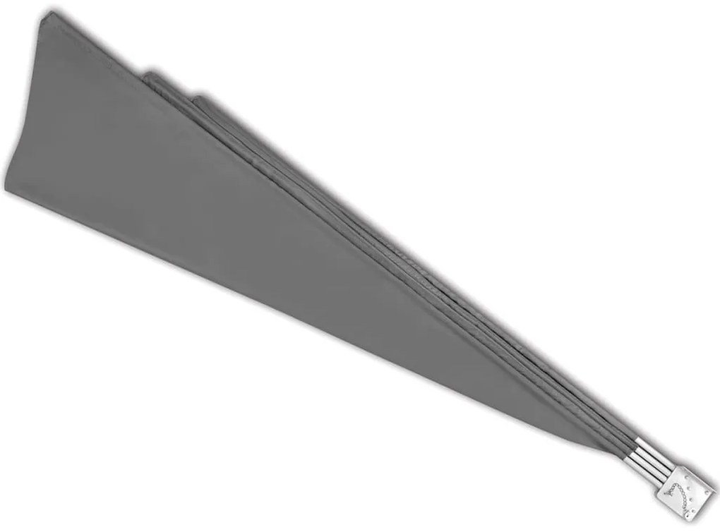 Toldo lateral dobrável para varanda 160x240 cm cinzento