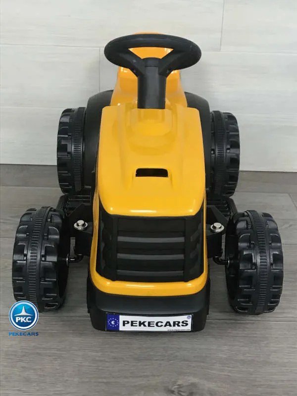 Trator infantil eletrico Peketrac 4000 6V Amarelo