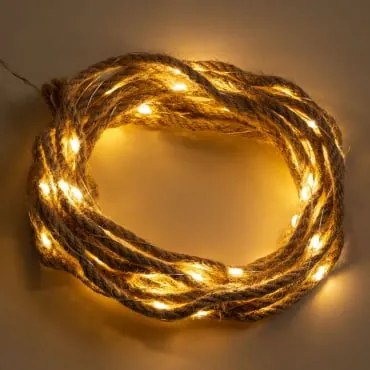 Guirlanda Decorativa Led De Corda 5 M Edvim Natural - Sklum