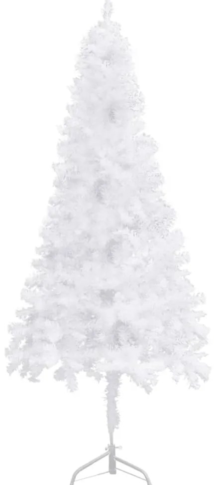 Árvore de Natal artificial de canto 240 cm PVC branco