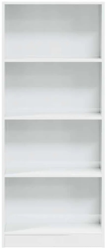 Estante 60x24x143 cm derivados de madeira branco brilhante