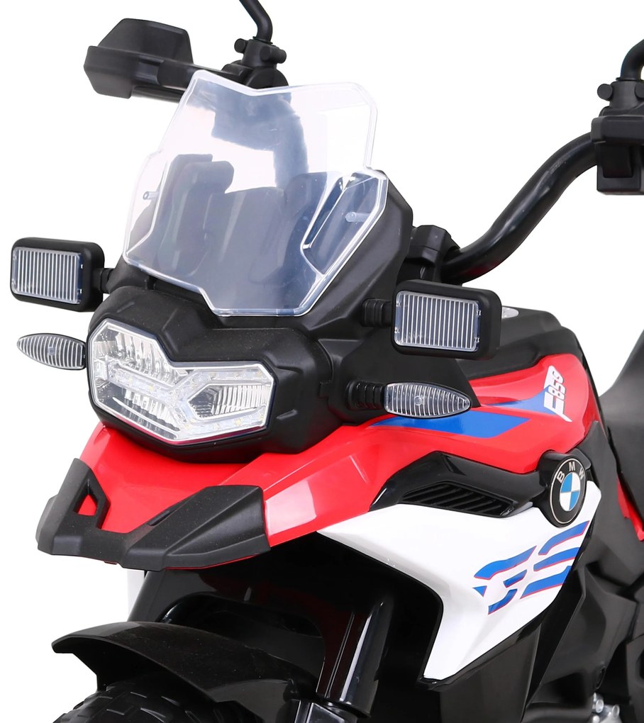 Mota elétrica para Crianças 12V BMW F850 GS Rodas Espuma EVA Vermelha