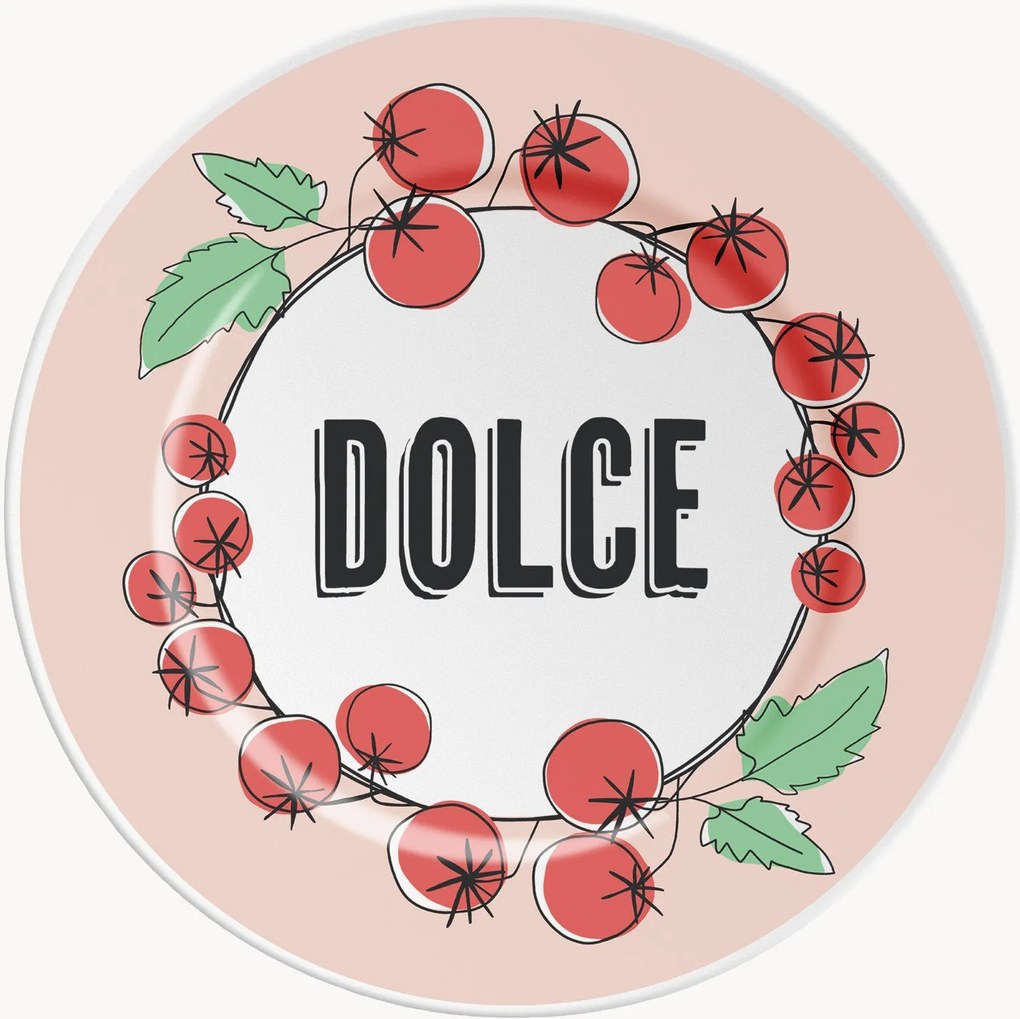 Prato em porcelana Dolce Tomatoes
