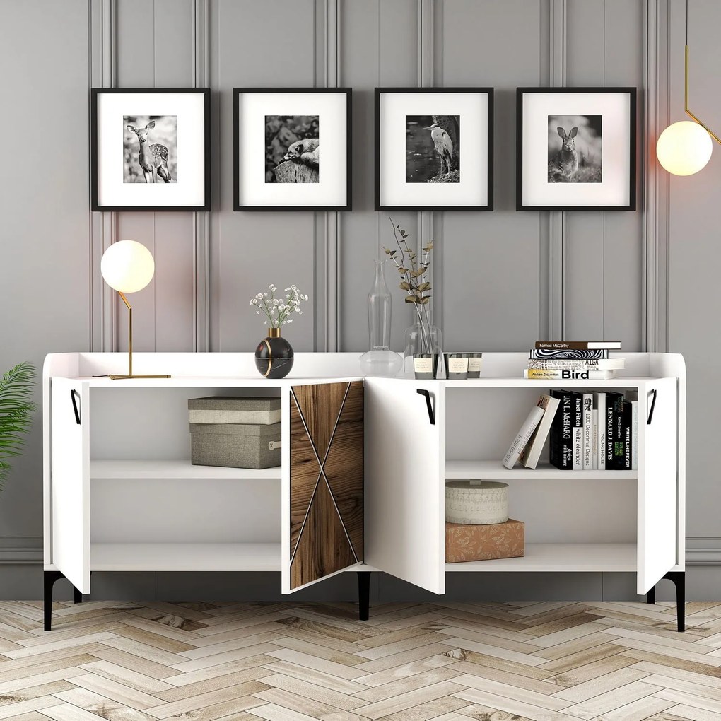 Console Venedik – Branco – 180x78x35 cm