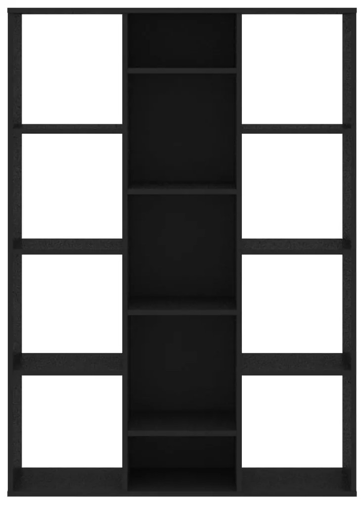 Divisória/estante 100x24x140 cm derivados de madeira preto