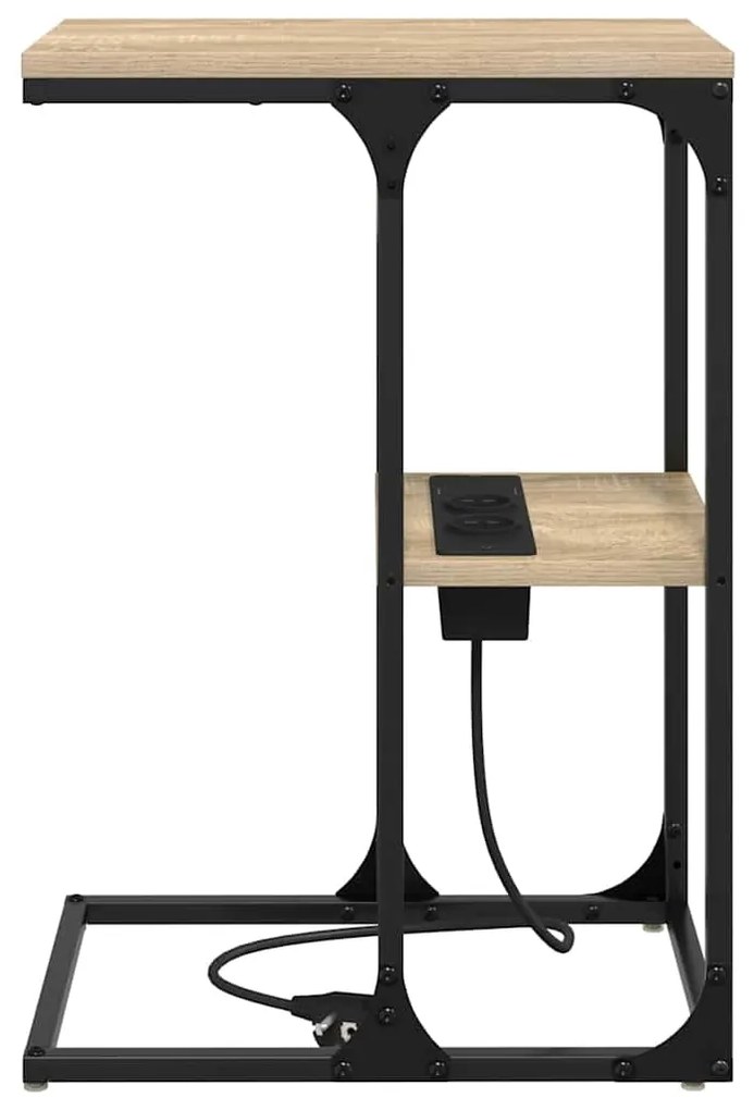 Mesa-de-cabeceira Carvalho Sonoma 41.5 x 26 x 60.5 cm