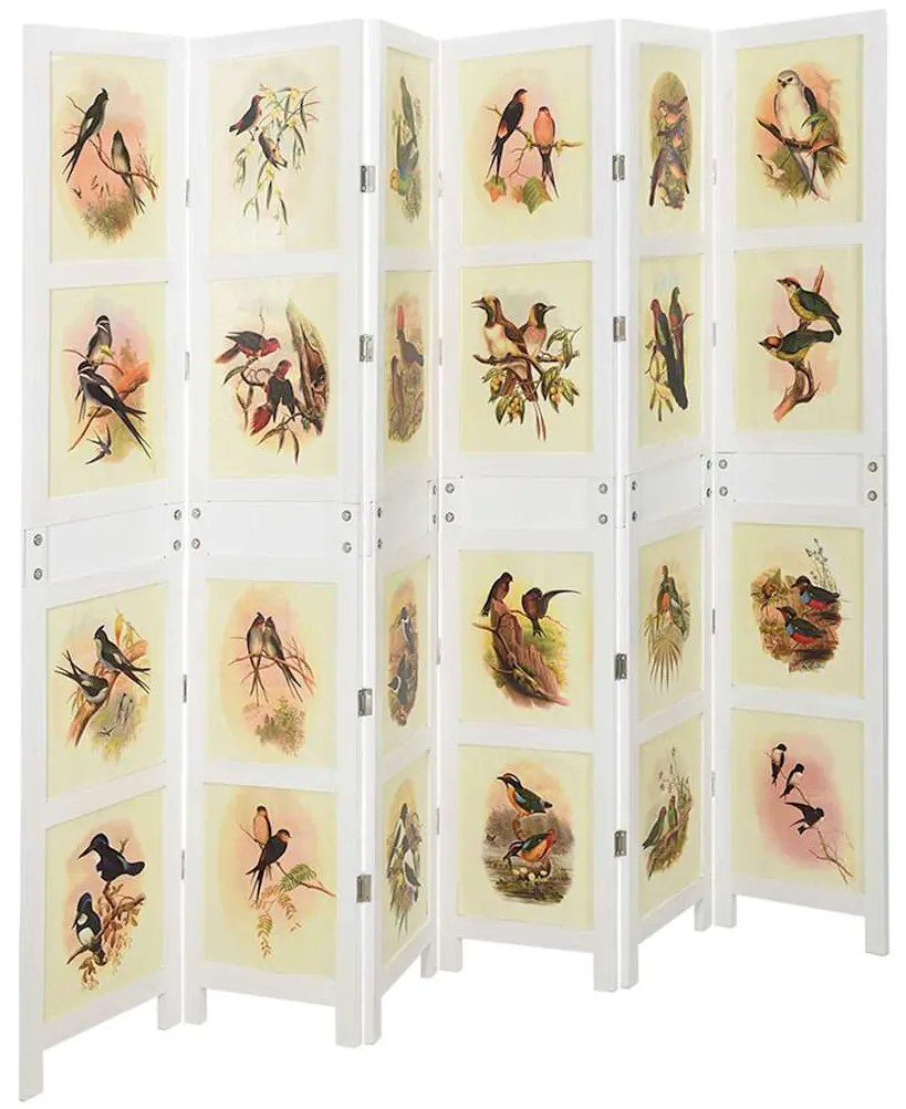 vidaXL Painel Romdivider Branco 212 x 165 cm MDF