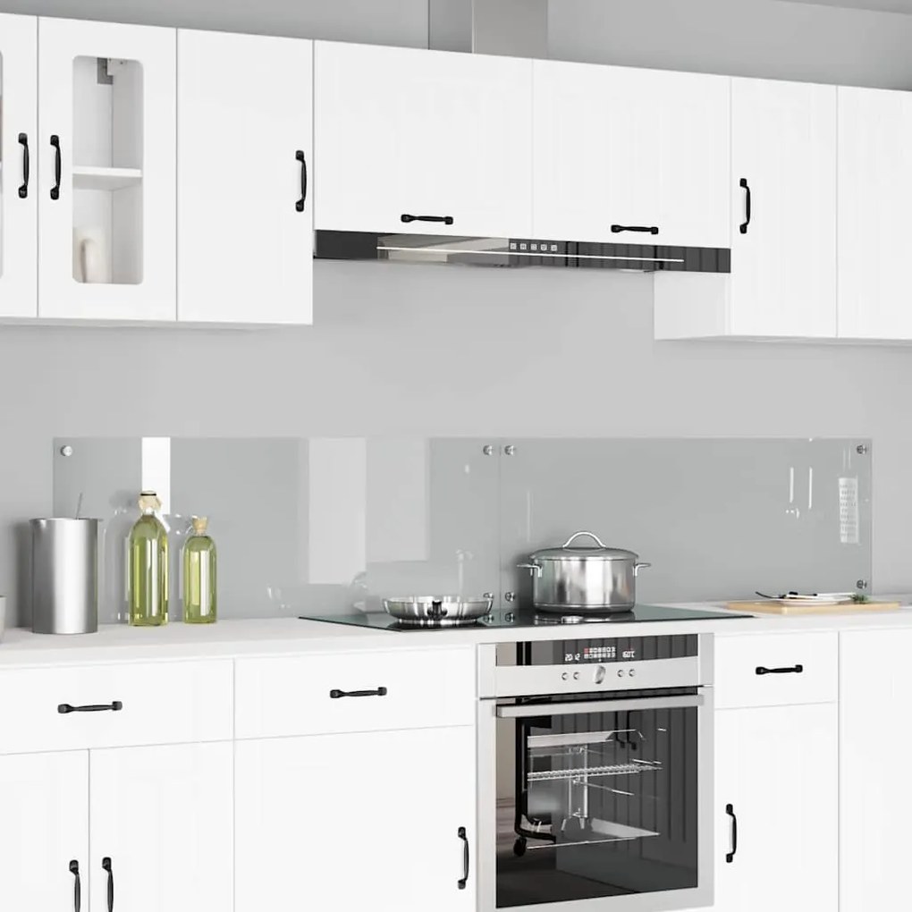 vidaXL Proteção de Cozinha 2 pcs Transparente 110 x 40 cm